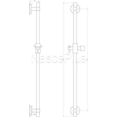 Душевая стойка Dishi T1106-C