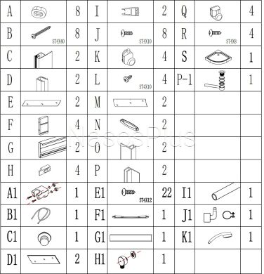 Душевой бокс полукруглый без крыши SAN L90FFS (L90F) BRAVO (3уп.) - Фото 5 Душевой бокс полукруглый без крыши SAN L90FFS (L90F) BRAVO (3уп.)