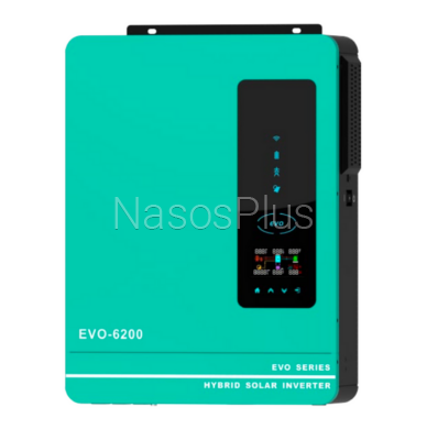 Инвертор гибридный SOLAR EVO 6200/48 (6,2kW, 48V, 100А, Wi-Fi) - Фото 1 Инвертор гибридный SOLAR EVO 6200/48 (6,2kW, 48V, 100А, Wi-Fi)