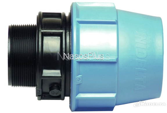 Муфта ПЕ з зовнішньою різьбою Unidelta 63х2 1/2"