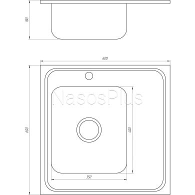 Мойка кухонная Mira MR 6060 L E Satin Left