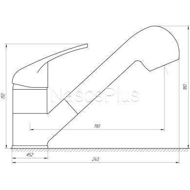 Смеситель для кухни Globus Lux Solly GLSO-0107