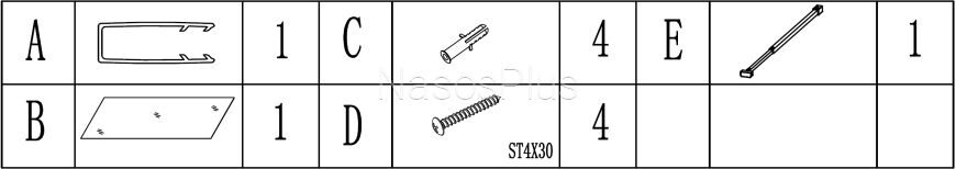 Душова перегородка LEGA 110TC (110T) BRAVO (1уп.)