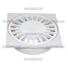 Трап 150*150 мм, нижний отвод &Oslash;50, пластиковый &Prime;Waterstal&Prime; (YS 415)