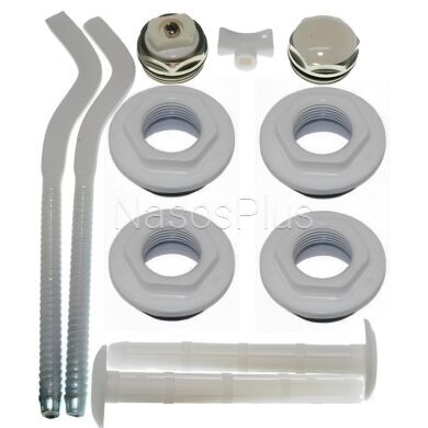 Комплект футорок секційного радіатора CRISTAL NR-2013 1/2&Prime; з 2-кронштейнами (HT 405)