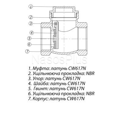 Клапан обратного хода воды SOLOMON 2&Prime; хлопушка 130