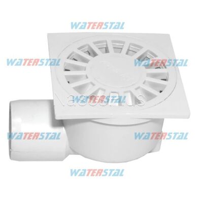 Трап 150*150 мм, боковой отвод &Oslash;50, пластиковый &Prime;Waterstal&Prime; (YS 425)