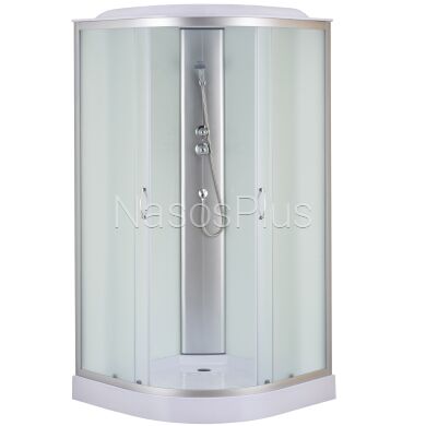 Душовий бокс півкруглий WISLOK L90FFS (L90F) BRAVO (3уп.)