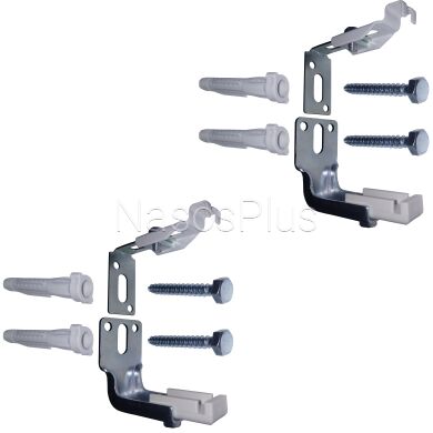 Універсальний комплект C-кронштейнів торцевого кріплення панельного радіатора NS-1018 CRISTA (2 шт)