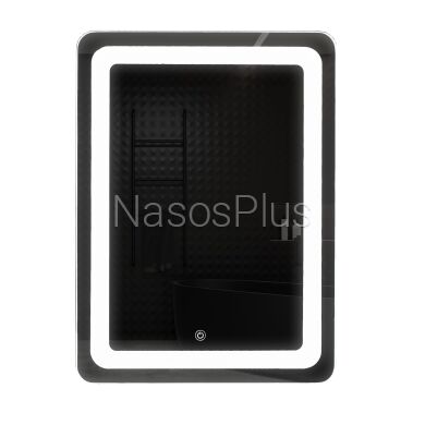 Дзеркало UNIO MRR-04 SQR-RA-S 600 x 800 mm LED FL з сенсором