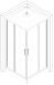 Душевой бокс квадратный NIDA L90GBB (L90B) BRAVO (4уп.)