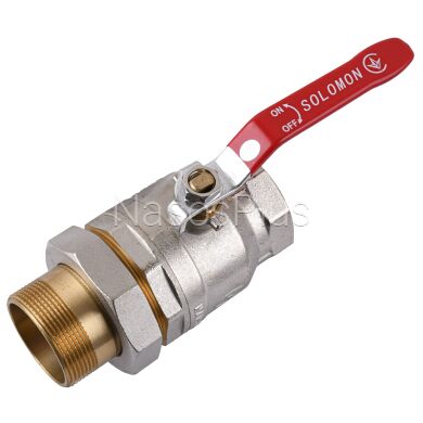 Кран шаровый прямой с американкой SOLOMON 2&Prime; УСИЛЕННЫЙ 1042