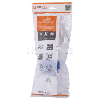 Клапан заполнения K.K.POL ZN2/110- 3/8&Prime; ABS, бок. пластик