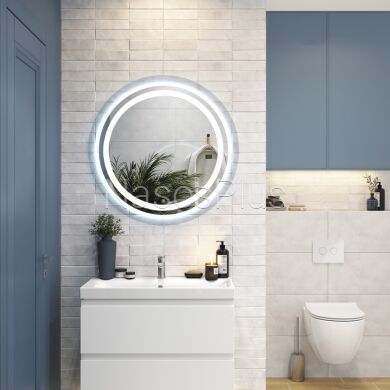 Зеркало UNIO MRR-09 RND-S 700 x 700 mm LED FL c сенсором