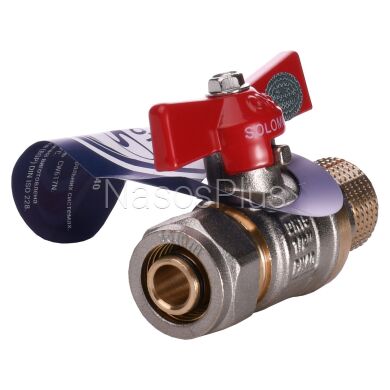 Кран шаровый SOLOMON 16х1/2″ B1183 наружная резьба - Фото 2 Кран шаровый SOLOMON 16х1/2″ B1183 наружная резьба