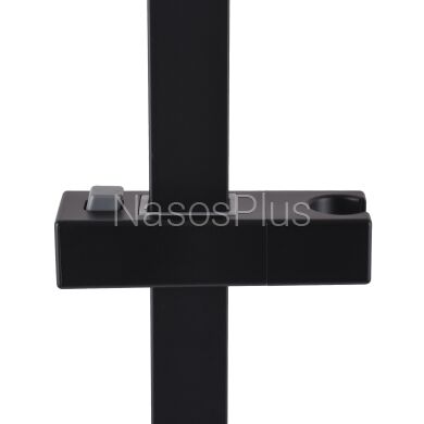 Душевая стойка GLOBVS-1108-BB, черная матовая без мыльницы, SUS304, L-650мм, в коробке