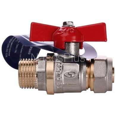 Кран шаровый SOLOMON 16х1/2″ B1183 наружная резьба - Фото 4 Кран шаровый SOLOMON 16х1/2″ B1183 наружная резьба