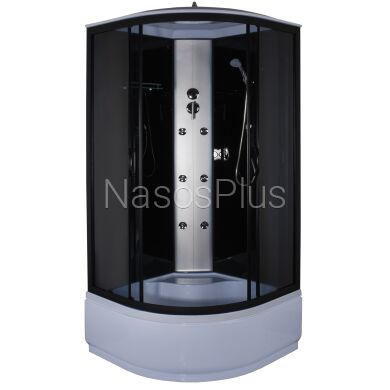 Душевой бокс полукруглый BZURA H90GBB BRAVO (4уп.) - Фото 1 Душевой бокс полукруглый BZURA H90GBB BRAVO (4уп.)