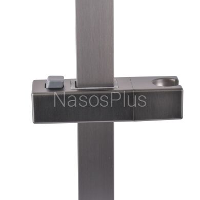 Душевая стойка GLOBVS-1108-GP -Квадрат,ГРАФИТ, с нерж.стали SUS304, L-650мм, в коробке