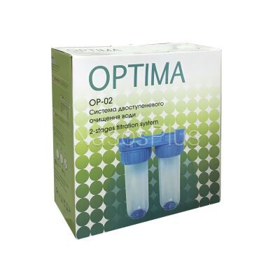 Система 2-х ступеневого очищення Optima OP-02, 3/4&Prime;