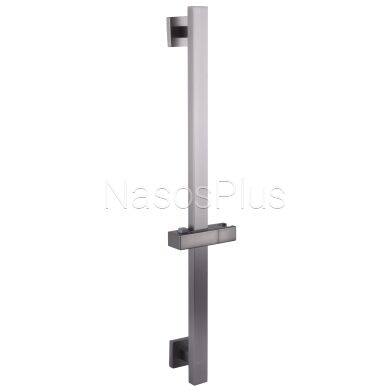 Душевая стойка GLOBVS-1108-GP -Квадрат,ГРАФИТ, с нерж.стали SUS304, L-650мм, в коробке