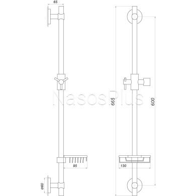 Душевая стойка Globus Lux DS-1106-CR