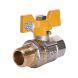 Кран шаровый прямой SOLOMON 1/2&Prime; НВ ЖБ PN40 B1008
