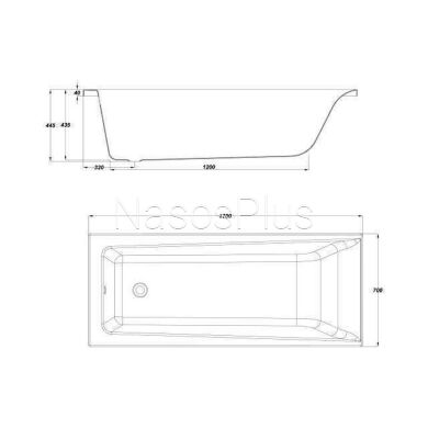 LORENA Ванна 170Х70