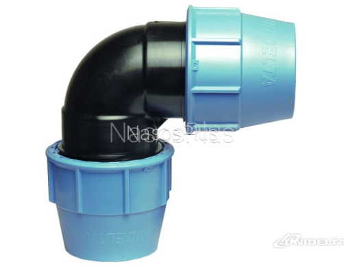 Колено ПЭ 90° Unidelta 40х40 - Фото 3 Колено ПЭ 90° Unidelta 40х40