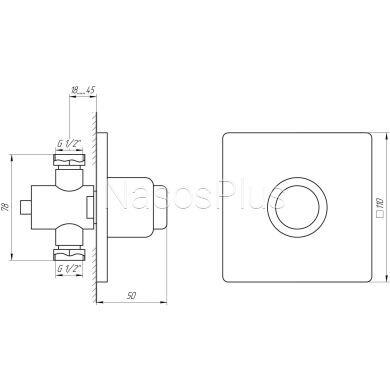 Кран-дозатор для писсуара и душа TREMOLADA ТREMO 467